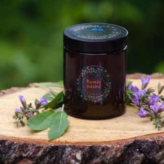 Zapachowa świeca sojowa z drewnianym knotem w ciemnym szkle 180 ml