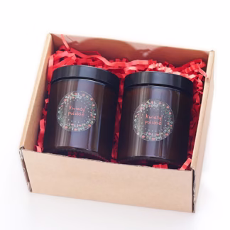 Uniwersalny Zestaw Prezentowy - Dwie Duże Zapachowe Świece Sojowe