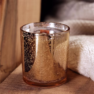 Luksusowa Zapachowa Świeca Sojowa Glamour w Złoty Szkle